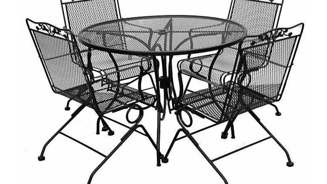 Rod iron patio furniture