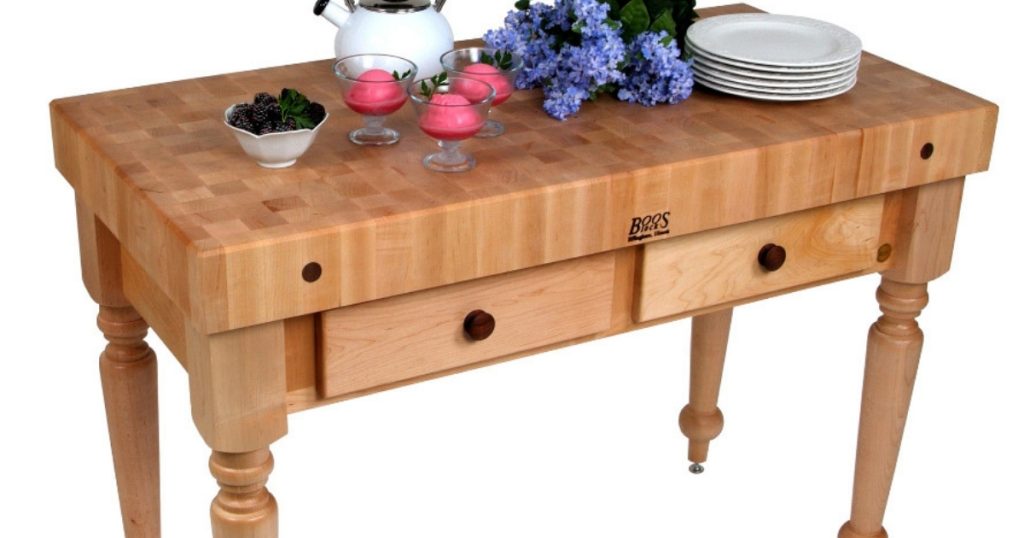 %Focus keyword% butcher block kitchen table