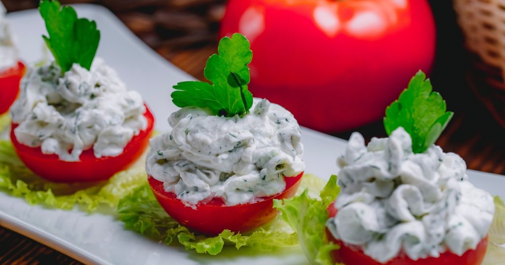 %Focus keyword% garden vegetable cream cheese