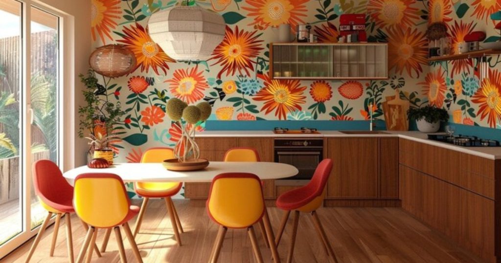 %Focus keyword% trendy kitchen wallpaper ideas
